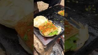 Chinese burger Slate outdoor fried tofu