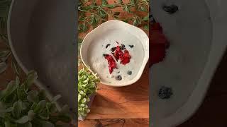 Chia pudding recipe ❤️ #shorts #blueberry #strawberries #pudding #chiapudding ????