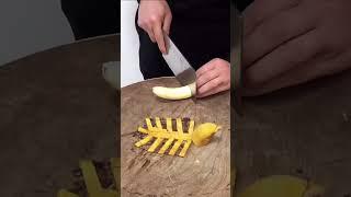 Amazing Banana cutting trick . Chinese Style. #shrots #chefsufiyan #vairalvideo