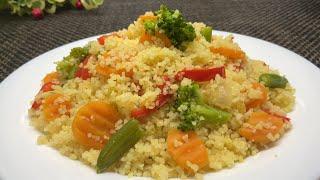 Кускус с овощами. Быстро и вкусно. Couscous with vegetables. Fast and tasty.