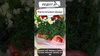 РЕЦЕПТ 27. Малосольные овощи