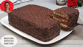 Без Выпечки ✧ Вкуснейший Шоколадный торт "Амаретто" ✧ Простой и Быстрый рецепт торта ✧ SUBTITLE
