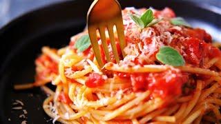 Настоящая итальянская паста в томатном соусе! Простой и вкусный рецепт!