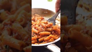spicy red sauce pasta in 15 min