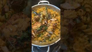Buffalo Chicken Alfredo Pasta ❤️ #buffalochickenalfredo #pasta #recipes #howtocook  #hoemade