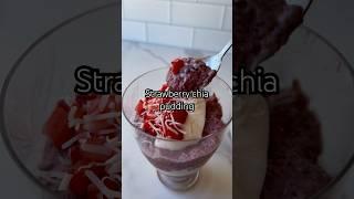 Strawberry chia pudding #food #healthyfood #healthy #healthyrecipes #recipe #shorts