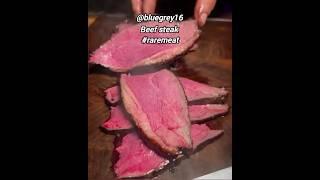 Rare beef steak #steak #beefsteakrecipe #youtubeshorts #steaklife #steaklife #beefrecipes #cooking