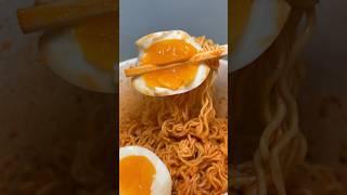 jin bibim cold noodles with soft-boiled egg #asmr #koreanfood