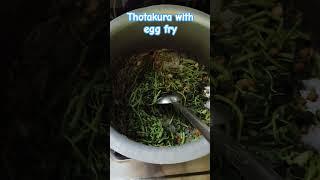 Different item amranth leaves with egg fry #foodshorts
