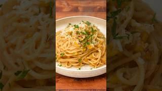 Corn Carbonara ???? #Shorts #Foodie #Corn #Carbonara #Spaghetti #EasyRecipe #DinnerRecipe #Tasty #Yu