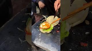 Chinese burger Grandma’s fried eggs