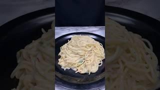 White Sauce Spaghetti ASMR Cooking || #shorts #food #asmr #whitesaucespaghetti #indianasmrworld