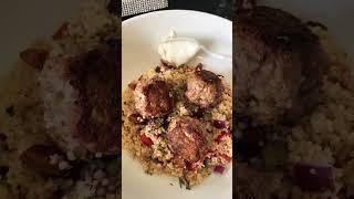 The secret to cooking is 1st have a love for it! Always eat happy #dinner #Lamb #Couscous #homemade