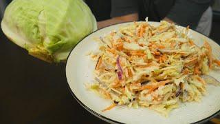 Вкусный и Простой салат из Свежей Капусты - Весенний рецепт на каждый день