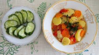 Летний картофельный соус с овощами без мяса за 15 минут. Рецепт быстрого блюда из овощей