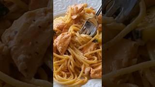 Спагетти с сёмгой и цуккини в сливочном соусе  #shorts #recipe #germany