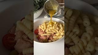 Салат с макаронами и тунцом. #быстрыерецепты #рецепты #наскоруюруку