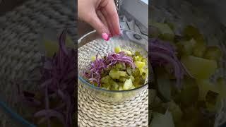 Постный картофельный салат