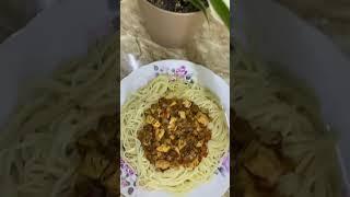 #Спагетти с фаршем и томатной пастой. ???? #рецепт уже на канале ✌???? #shorts