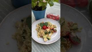 Feta Couscous Salad! Easy Lunch idea. #mealprep #salad #couscous #feta #healthy