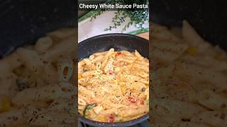 Best Ever Cheesy White Sauce Pasta #pasta #cheesypasta #cheese #healthybreakfast #vegpasta #shorts